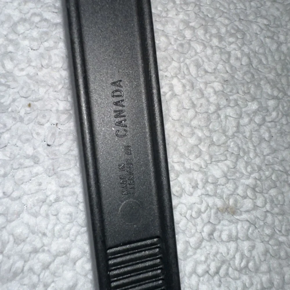 Vintage T-Fal Black Nylon Solid Spoon Ladle, 12 Inches Long Made In Canada